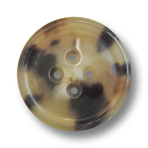 www.knopfparadies.de - 5455bb - Echte Büffelhornknöpfe mit vier Löchern