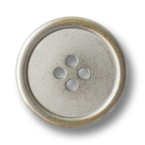 www.Knopfparadies.de - 3222bi - Metall Vierlochknöpfe in Bicolor Optik mit kleinen Mängeln