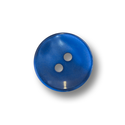 www.Knopfparadies.de - 5961kb - Schillernde Zweiloch Kunststoffknöpfe in Blau