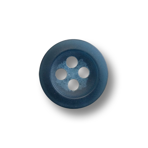 www.knopfparadies.de - 6380bl - Blaue Blusenknöpfe aus Kunststoff