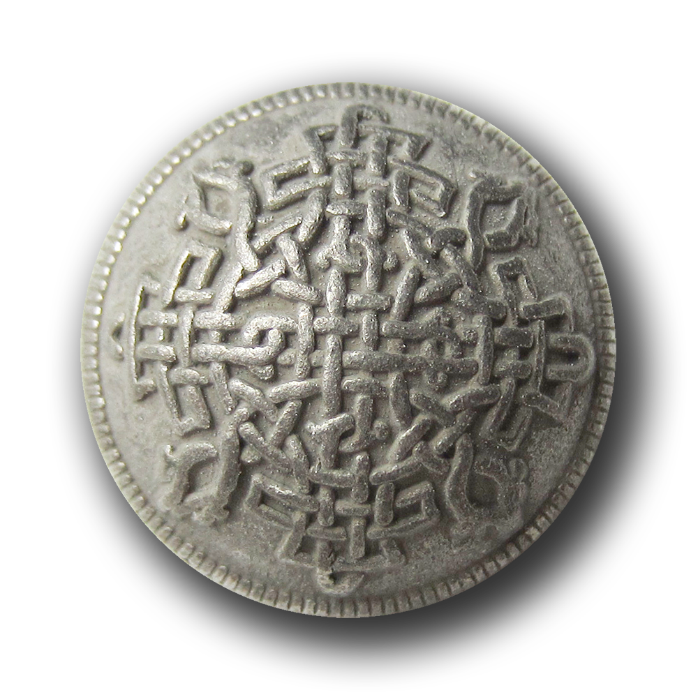 Edler historisch wirkender Halbkugel Metall Knopf