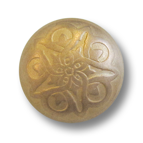 www.knopfparadies.de - 5968gh - Matt goldfarbene Trachtenknöpfe aus Metallblech