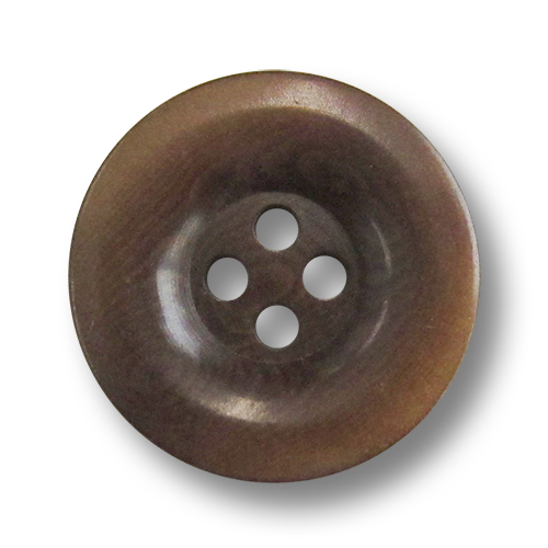 www.knopfparadies.de - 3498mb - Mittelbraune Steinnussknöpfe mit vier Löchern