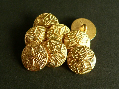 Nostalgischer goldfb. Metallknopf