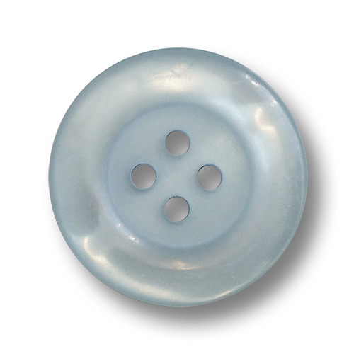 www.knopfparadies.de - 6513bl - Hellblau schimmernde Kunststoffknöpfe
