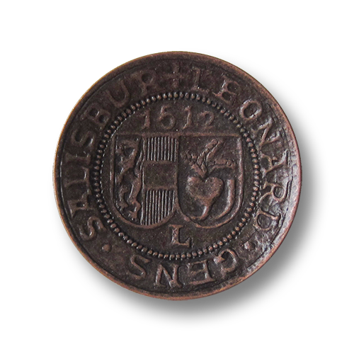 www.knopfparadies.de - 0646ku . Authentische Trachtenknöpfe: Wappen Erzbistum Salzburg