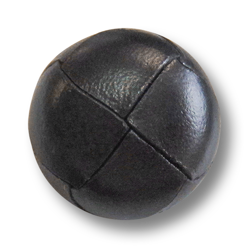 www.knopfparadies.de - 3929db - Dunkelbraune Lederknöpfe