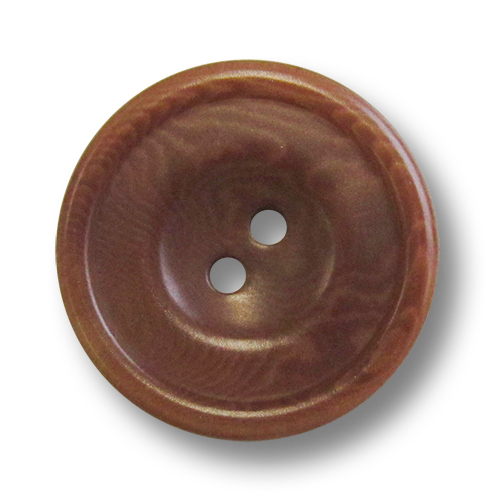 www.Knopfparadies.de - 5957br - Braune Vierlochknöpfe aus echter Steinnuss