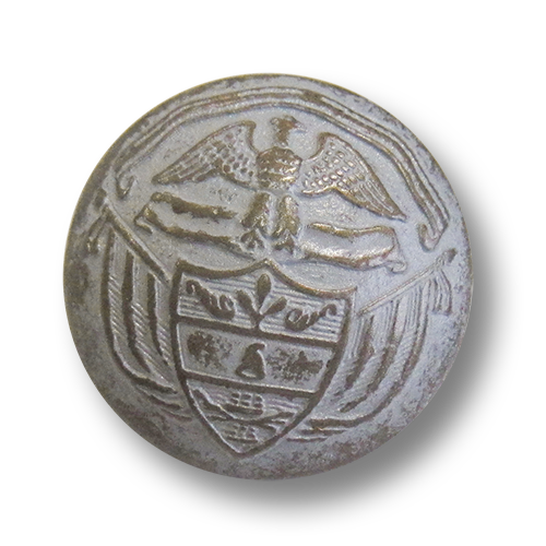 www.knopfparadies.de - 5997ms - Gekalkt messingfarbene Uniformknöpfe aus Kunststoff