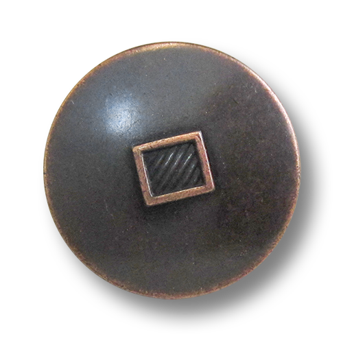 www.knopfparadies.de - 5972ku - Kupferfarbene Blazerknöpfe aus Metall, günstige B-WARE