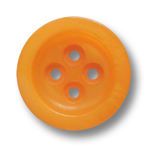 www.knopfparadies.de - 3031or - Napfförmige Kunststoffknöpfe in frischem Orange