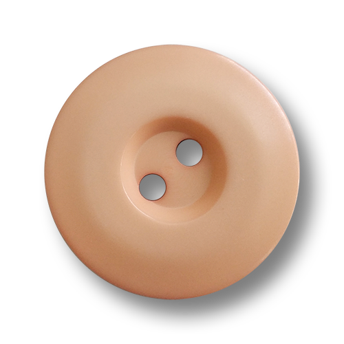 www.knopfparadies.de - 6098la - Blass terracottafarbene Kunststoffknöpfe mit zwei Löchern