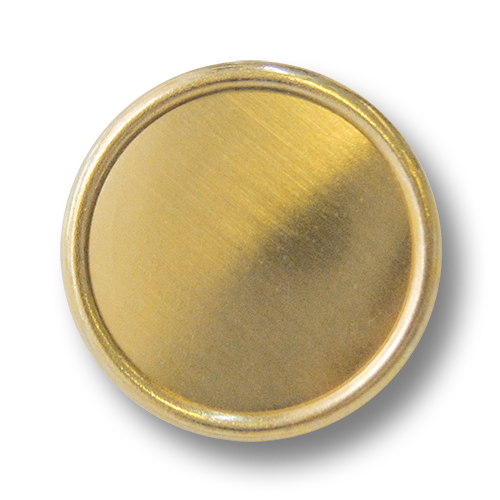 www.knopfparadies.de - 3245go - Blechknöpfe aus Metall in matt goldfarben