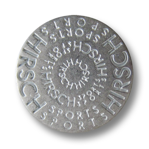www.Knopfparadies.de - 1620zi - Zinn silberfarbene Metall Designerknöpfe "Hirsch Sports"