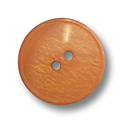 www.knopfparadies.de - 6038br - Terracottafarbene Kunststoffknöpfe mit zwei Löchern