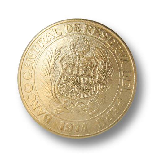 Klassischer Münz Metall Knopf mit Wappen für Blazer