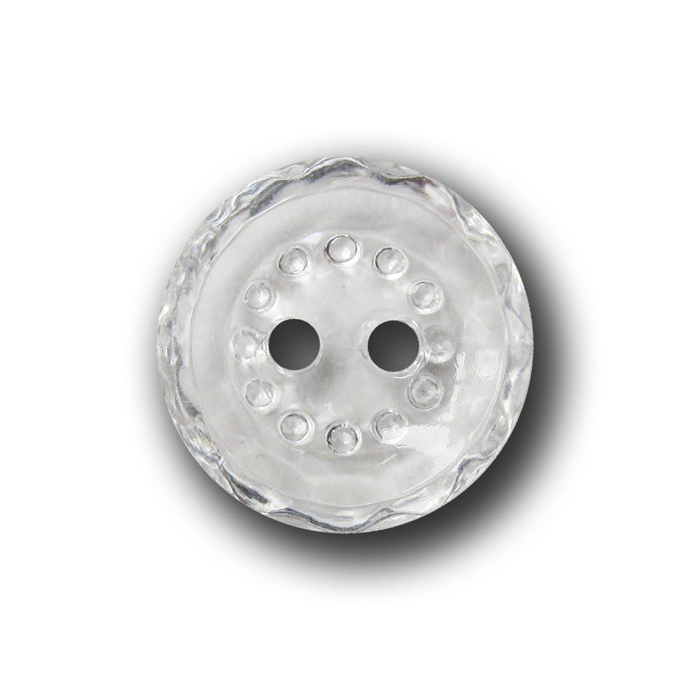 Nostalgische kleine transparente Knöpfe in Glas Optik
