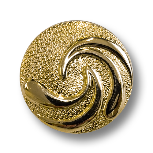 www.knopfparadies.de - 4573go - Leichte, goldfarbene Kunststoffknöpfe