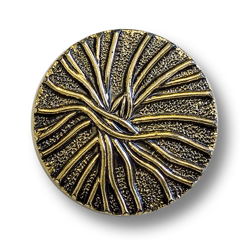 www.knopfparadies.de - 6289ag - Leichte, altgoldfarbene Kunststoffknöpfe