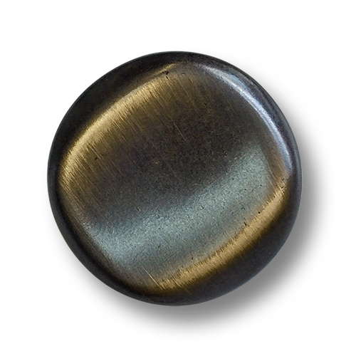 www.knopfparadies.de - 6875em - Edle hohle Metallknöpfe mit fein gebürsteter Oberfläche in Eisen- und Messingoptik