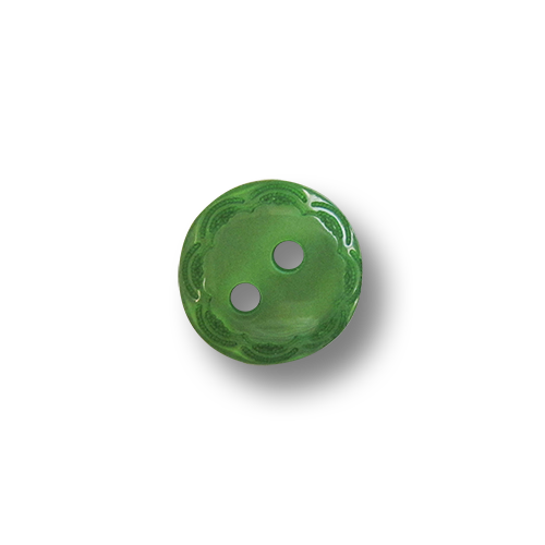 www.knopfparadies.de - 3346gr - Grüne Blusenknöpfe aus Kunststoff