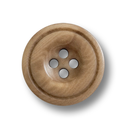 www.knopfparadies.de - 6034be - Beige Vierlochknöpfe aus Steinnuss