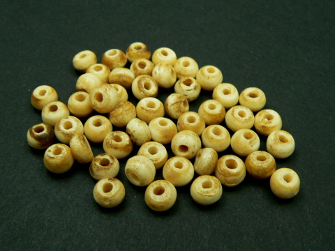 50 Beinerne Perlen - Spacer