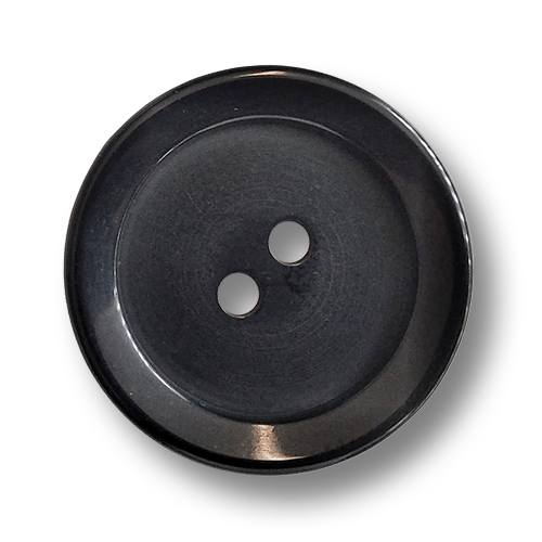 www.knopfparadies.de - 6445sc - Schwarze Kunststoffknöpfe mit zwei Löchern