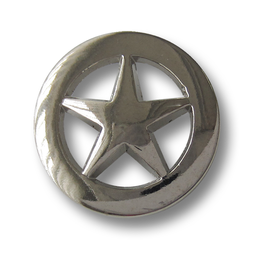 Tolle Metallknöpfe mit Stern als Motiv / Durchbruchmuster. Ideale Jeansknöpfe.