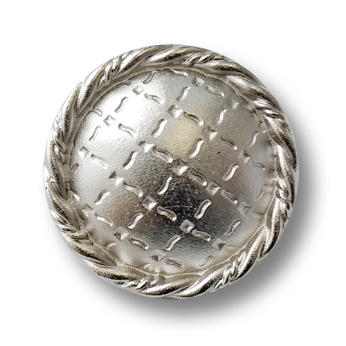 www.knopfparadies.de - 1278si - Matt silberfarbene Kunststoffknöpfe