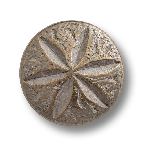 www.knopfparadies.de - 4554ms - Messingfarbene Metallknöpfe, silberfarben patiniert