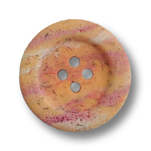 www.knopfparadies.de - 6504bb - Interessante Kunststoffknöpfe in Apricot