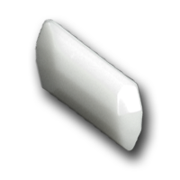 Facettierter weißer Knebelknopf