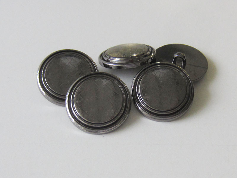 www.Knopfparadies.de - 2617ti - Leichte Knöpfe in Metall Optik