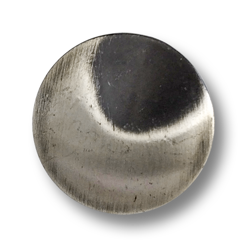 www.knopfparadies.de - 6460as - Vintage Metallknopf Altsilber Schwarz Vertiefung
