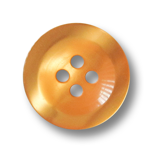 www.knopfparadies.de - 3610cl - Orange schimmernde Kunststoffknöpfe mit vier Löchern