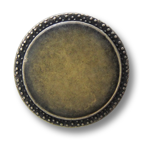 www.Knopfparadies.de - 1569sh - Günstigere altsilberfarbene Metallknöpfe mit milchigem Überzug