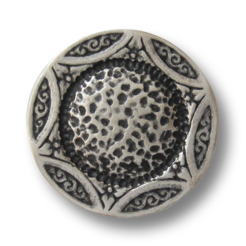 www.knopfparadies.de - 0338sp - Interessante altsilberfarbene Knöpfe