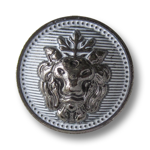 www.Knopfparadies.de - 1527cw - Extravagante Metallknöpfe mit Löwen Motiv