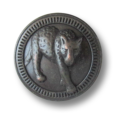 www.knopfparadies.de - 2054ei - Umwerfend schöne Designerknöpfe mit Raubkatze