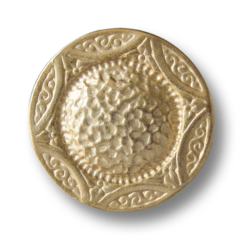 Schöner goldfarbener Metallknopf