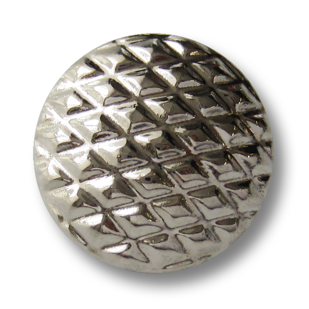 Edler Metall Ösen Knopf mit Rauten Muster