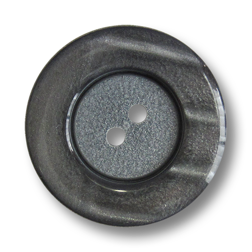 www.knopfparadies.de - 5817gr - Große Mantelknöpfe in grau-silber glitzernd
