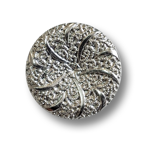 www.knopfparadies.de - 4532sg - Silber glänzende Kunststoffknöpfe
