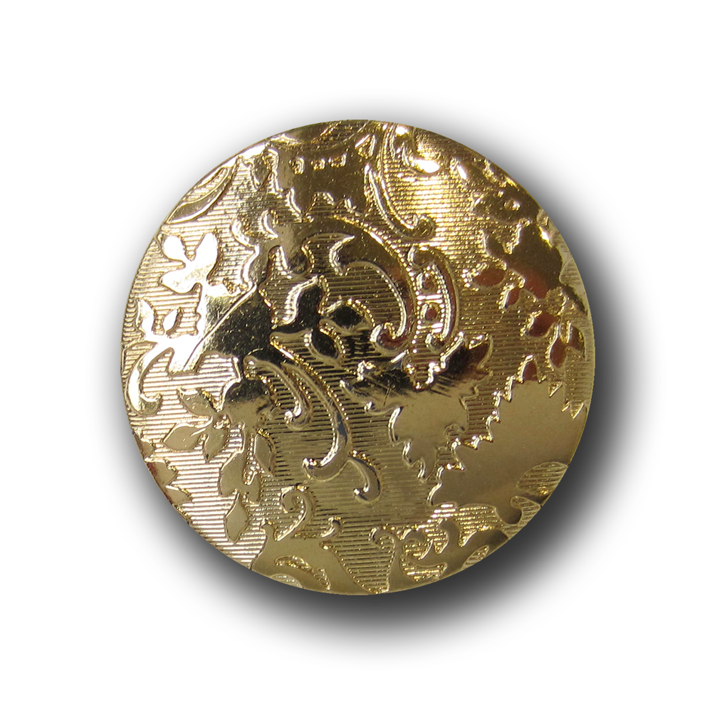 Großer nostalgischer goldfb. Knopf in Metall Optik