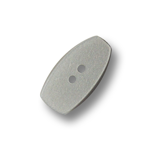 www.knopfparadies.de - 2951gr - Grau schimmernde Knebelknöpfe aus Kunststoff