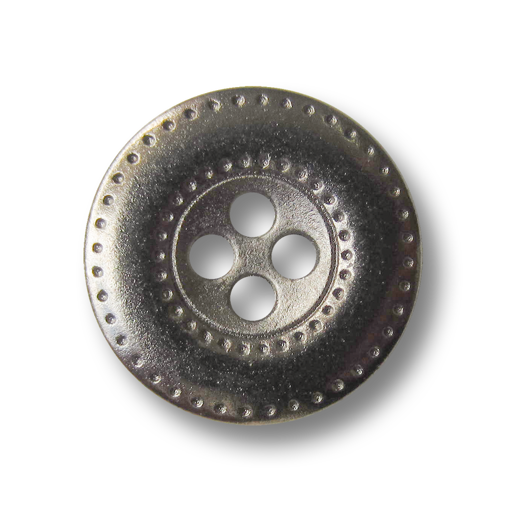 Attraktiver Vierloch Metall Knopf mit Loch Muster