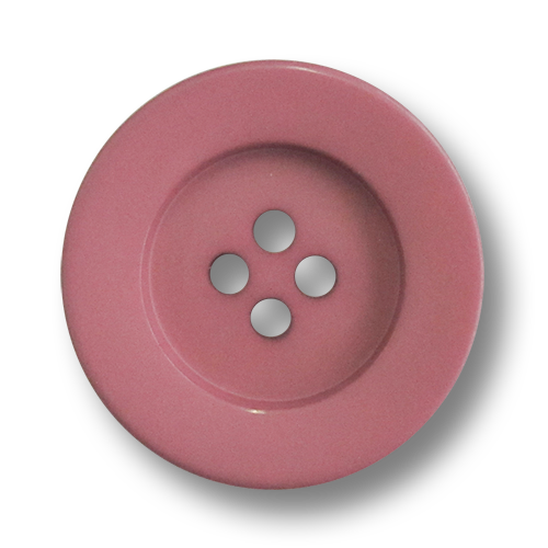 www.Knopfparadies.de - 5906mb - Elegante große Vierloch Mantelknöpfe aus Kunststoff in Hellblau