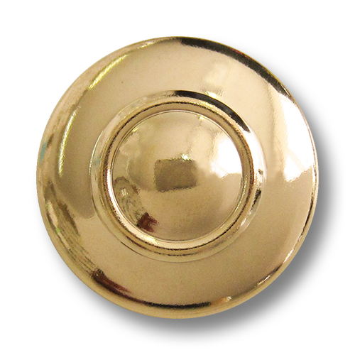 www.Knopfparadies.de - 1646gg - Goldene Kuppel Knöpfe aus leichtem Metallblech
