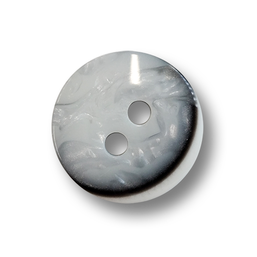 www.knopfparadies.de - 3883gr - Grau schimmernde Kunststoffknöpfew